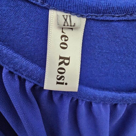 Leo Rosi Plus Size Flowy Flutter Sleeve Top (XL, but fits larger) - Picture 5 of 5